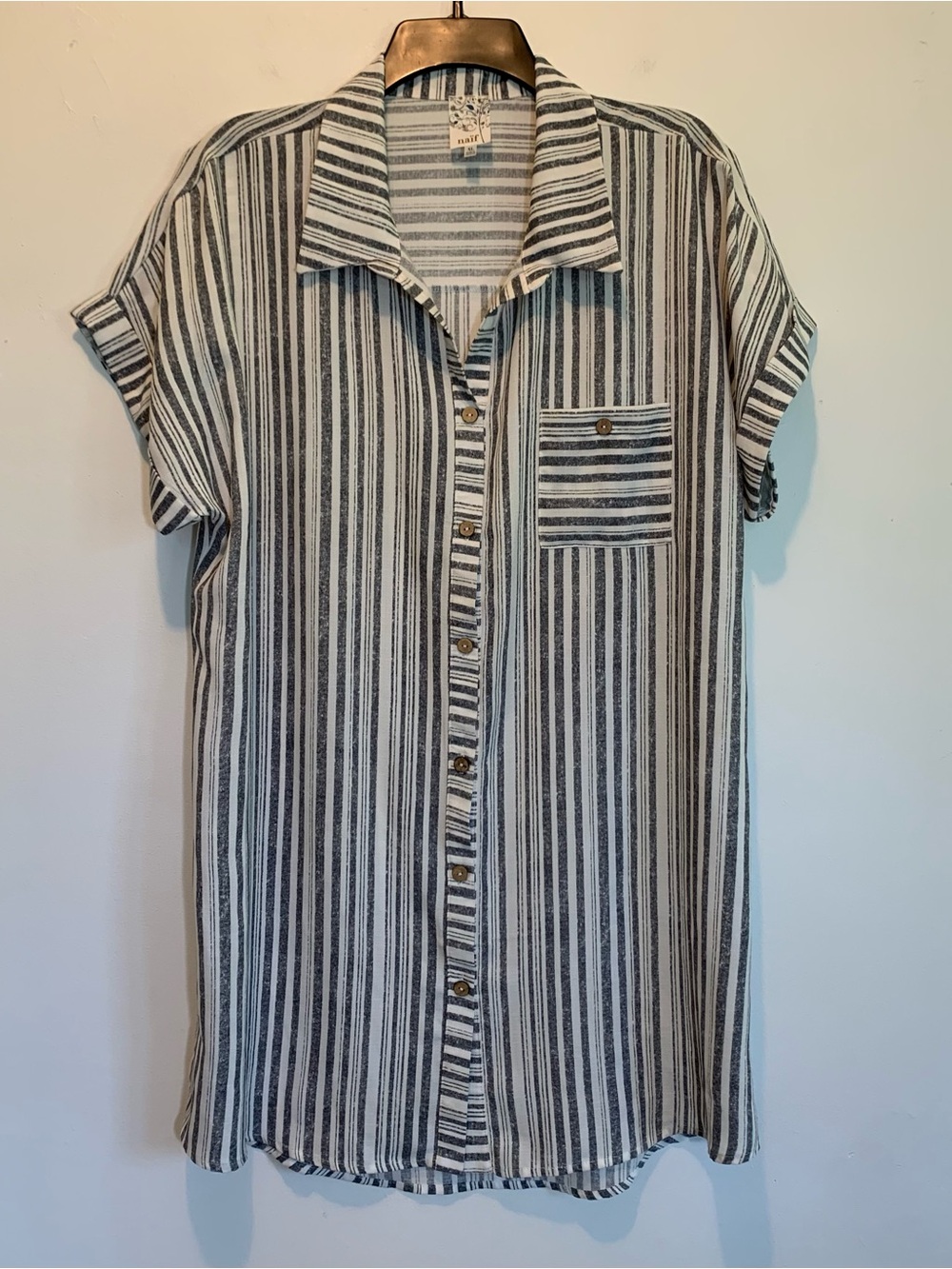 Anthropologie Naïf Stripe Shirtdress Tunic Beach Cover Up XL